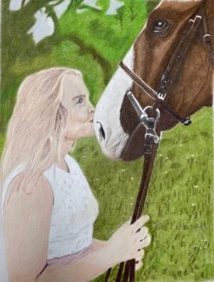 Girl and Horse